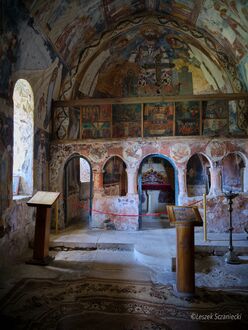 Gelati monastery, frescoes in chapel
