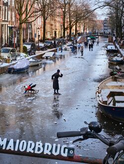 The winter of 2021 in Amsterdam